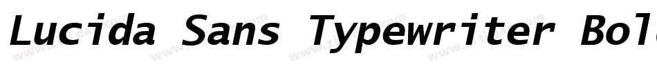 Lucida Sans Typewriter Bold Oblique字体转换